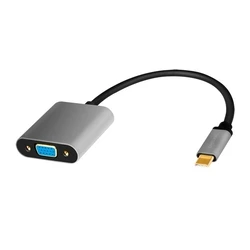Αντάπτορας Logilink Usb-C To Vga 1080p, Alu, 0.15m