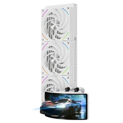 Thermalright Rainbow Vision 360 Turbo ARGB White - 360mm AIO CPU Liquid Cooler with 6.67" OLED and 3x 120mm Turbo ARGB Fans