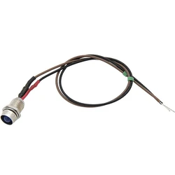LED Μικροηλεκτρονικά 5mm Μπλε 12V με καλώδιο