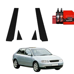 GrizzGlass BodyShield Carbon pillar film for Audi A3 8L Hatchback 5D (1999-2003) [4in1]