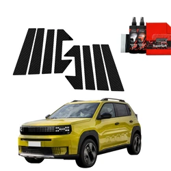 GrizzGlass BodyShield Carbon pillar film for Fiat Grande Panda (2025) [8in1]