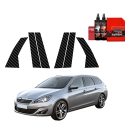 GrizzGlass BodyShield Carbon pillar film for Peugeot 308 Kombi (2013-2021) [6in1]