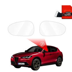 GrizzGlass ZeroDrop Rain-repellent mirror film for Alfa Romeo Stelvio (2017-2025)