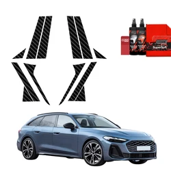 GrizzGlass BodyShield Black pillar film for Audi A5 B10 Avant (2025) [12in1]