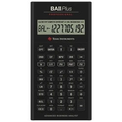 Texas Instruments BA II Plus Professional Scientific Calculator, 10-digit, Black (BA II PLUS PROFESSIONAL)