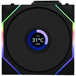 Case Fan 12cm Lian Li UNI FAN TL-LCD Wireless Black (1pc) - No Controller Included