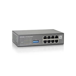 Network Switch LevelOne 8x FE PoE 65 W