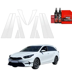 GrizzGlass BodyShield Protective pillar film for Kia Ceed Hatchback (2021-2025) [10in1]