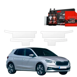 GrizzGlass BodyShield Protective door sill film for Skoda Fabia 4 (2021-2026) [4in1]