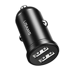 Φορτιστής Αυτοκινήτου Usams 2xusb 2,4a Black