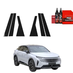GrizzGlass BodyShield Carbon Car Pillars Protective Film Peugeot 3008 (2024-2025) [6in1]
