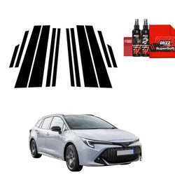 GrizzGlass BodyShield Black Car Pillars Protective Film Toyota Corolla Kombi (2019-2022) [12in1]