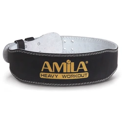 Ζώνη 'Αρσης Βαρών Amila Δερμάτινη Μαύρη C Quality M