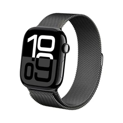 Crong Milano Steel Band Apple Watch 38/40/41/42 mm (graphite)