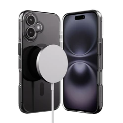 Crong Clear MAG Pro Apple iPhone 16 MagSafe (black)