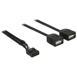 Καλώδιο USB-A Delock Interface σε 2X USB Type-A Female 83823, 0.4M