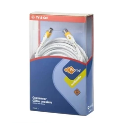 Καλώδιο RF TV Θωρακισμένο 15m Λευκό