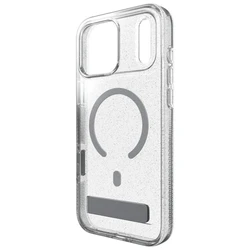 ZAGG Milan Snap Θήκη με Βάση για iPhone 18 Pro Max / 17 Pro Max — Ασημί με Γκλίτερ