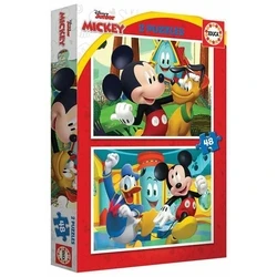 Παζλ Educa Mickey Mouse Fun House 2 x 48