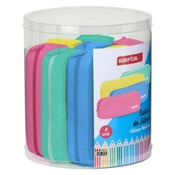 Κασετίνα Safta Glitter Τετράγωνο (8 Τεμάχια)