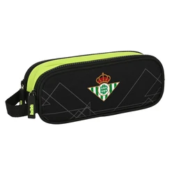 Διπλή Κασετίνα Real Betis Balompi? Μαύρο γκράφιτι 21 x 8 x 6 cm
