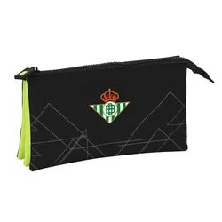 Τριπλή Κασετίνα Real Betis Balompi? Μαύρο γκράφιτι 22 x 12 x 3 cm