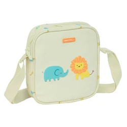 Τσάντα Ώμου Safta Ζούγκλα Μπεζ 16 x 18 x 4 cm