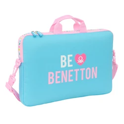 Θήκη για Laptop Benetton Unique Ροζ Τυρκουάζ 40 x 27 x 4 cm