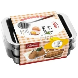 Inoxibar Baking Tray Steel 21 x 15 cm 3 Pieces