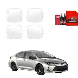 GrizzGlass BodyShield Protective Film For Door Handles Toyota Corolla Sedan (2022-2026) [4in1]