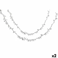 DKD Home Decor Λωρίδα φώτων Κίτρινο Λευκό LED x2