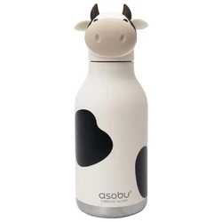 Asobu Bestie Krowa 460 ml - Kids Thermal Bottle (Cow Design)