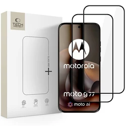 Tech-Protect Glass Fit+ Motorola Moto G67 / G77 / G87 Black [2 PACK]