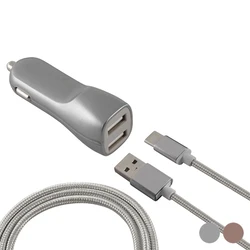 Φορτιστής Αυτοκινήτου KSIX USB Μεταλλικό Ροζ Χρυσό