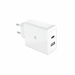 Φορτιστής Πρίζας KSIX Λευκό 65 W