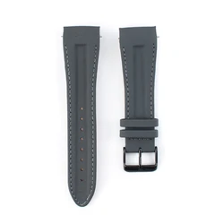 Tommy Hilfiger 679301317 Δερμάτινο Λουράκι Γκρι 25mm