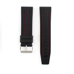 Tommy Hilfiger Καουτσούκ Λουράκι Μαύρο 24mm