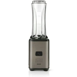 Black & Decker Μπλέντερ Κύπελλο Γκρι Διαφανές 300 W 600 ml