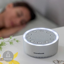 InnovaGoods Βρεφικό Παιχνίδι Μηχάνημα Λευκού Θορύβου για Ύπνο με Φως και Ήχους V0103815