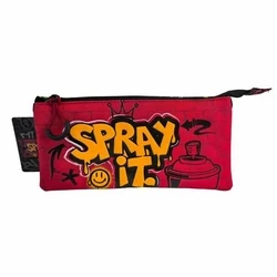 Τριπλή Κασετίνα Toybags Grafitti 11 x 23 x 5 cm