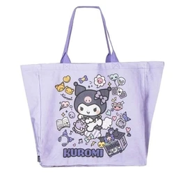 Hello Kitty Τσάντα για ψώνια Kuromi Λιλά 48 x 43 x 17 cm