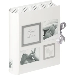 Walther Little Foot Secret Box Children's Keepsake Album Photo Box White FB-173 28.5x34 cm