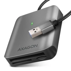 Card Reader Axagon Cre-S3 External Usb-A 3.2 Gen 1, 3-Slot & Lun Sd/Microsd/Cf, Uhs-Ii