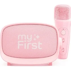 MyFirst Voice 2 karaoke set: wireless microphone and speaker with voice modification effects — pink