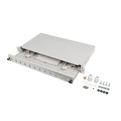 Patch Panel Lanberg 12XSC simplex/12XLC duplex 19 1U Gray + accessories