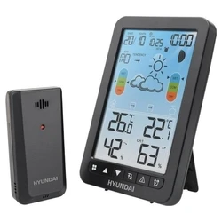 Hyundai HY-WS2420 Weather Station — Wireless Indoor/Outdoor Thermometer & Hygrometer with LCD