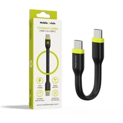Mobile Origin Compact USB-C to USB-C Cable 10 cm Black