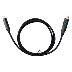 i-tec Thunderbolt 4 / USB4 Class Pro καλώδιο 240W με LCD 150 cm, 40 Gbps, 2x 4K/120Hz