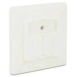 Πριζα δικτυου Delock Wall Outlet για Keystone 86219, 2 Port