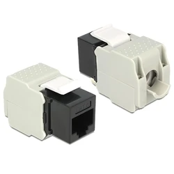 Αξεσουάρ Δικτύου Delock Keystone Module RJ45 female, Cat.6 UTP, μαύρο